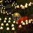 thumbnail image 4 of Cadena de luces de setas con energía solar para exteriores, resistente al agua, seta solar, camino de luz, patio, jardín, decoración de luz (6,5 M, 30 LED) JFHHH pequeña, 4 of 5