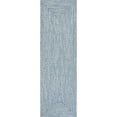 thumbnail image 2 of nuLOOM Wynn Braided Indoor/Outdoor Runner Rug, 2' 6" x 8', Aqua, 2 of 5