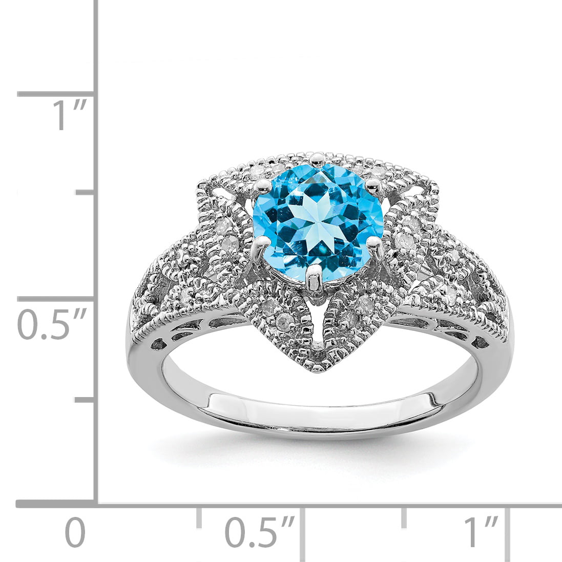 Details about  / Certified Natural Blue Topaz 925 Sterling Silver Ring  Adjustable Women Gift