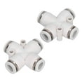 thumbnail image 3 of Quick Connect Tube Fitting,20Pcs Pneumatic Quick Connector Way Pneumatic Connector Air Hose Connectors Industry-Leading Standards, 3 of 8