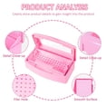 thumbnail image 3 of NOGIS Nail Art Tool, Plastic Clean Sterilizer Box Storage Organizer for Nail, Tweezers, Hair Salon, Spa & Cutter Manicure Equipment (Pink), 3 of 7