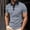 Navy, variant on Collared Men'S Polos Shirts Short Sleeve Short Sleeve Retro Vintage Blue Button Tops Minimalist Striped Patchwork Polos Navy,M