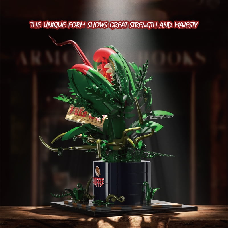 SENVOBK Audrey II Building Block Kit Cannibal Flower Building Blocks Toys Little Shop of Horrors Cannibal for Tv Fans Birthday Christmas Gift