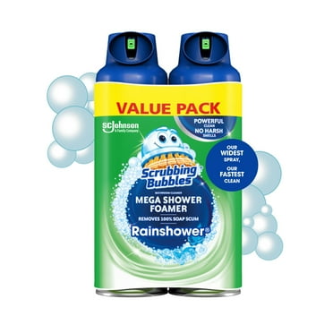 Scrubbing Bubbles Mega Bathroom and Shower Cleaner, Rainshower, 20 oz, 2 Count