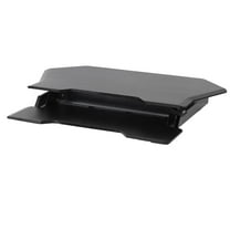 Ergotron WorkFit Corner Standing Desk Converter w/ 30" Screen Support - Black