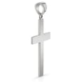 thumbnail image 2 of Medium Platinum Plain Cross Pendant for Men, 2 of 4