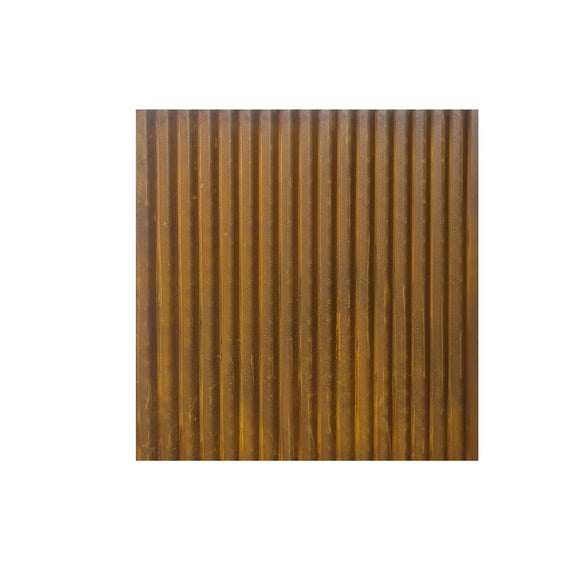 Corrugated Metal Ceiling Tiles - Galvalume (Silver) - One 2'x2' Tile