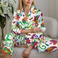 thumbnail image 6 of Pajama Sets for Women 2 Pcs, Paisley Button Down Long Sleeve Sleepwear Lounge PJ Sets, 6 of 6