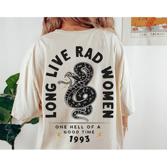 Long Live Rad Women Tee Boho Snake Tee Tee Tee Inspired Cotton Tshirt Unisex Tee Tshirt