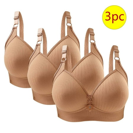 LLYWEY Tshirt Bras for Women No Underwire Discounts Cute Sports Bras Women Ladies T-Shirt Bra Style-1246 Women Multiway Bra Feature Adult Female Sports Sports Bras Khaki 42B