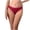 Red, variant on Ohufall Cozy Soft Briefs for Women Low Waist Breathable Briefs Solid Color Seamless Underwear