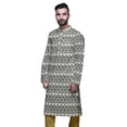 thumbnail image 4 of Atasi Kurta Imprimé pour Hommes Col Mandarin Popeline de Coton Kurta Chemise Décontractée, 4 of 7