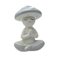 thumbnail image 3 of Estatua de hongo de meditación, figura decorativa, bonito adorno de mesa para escritorio. Estilo B, 3 of 9