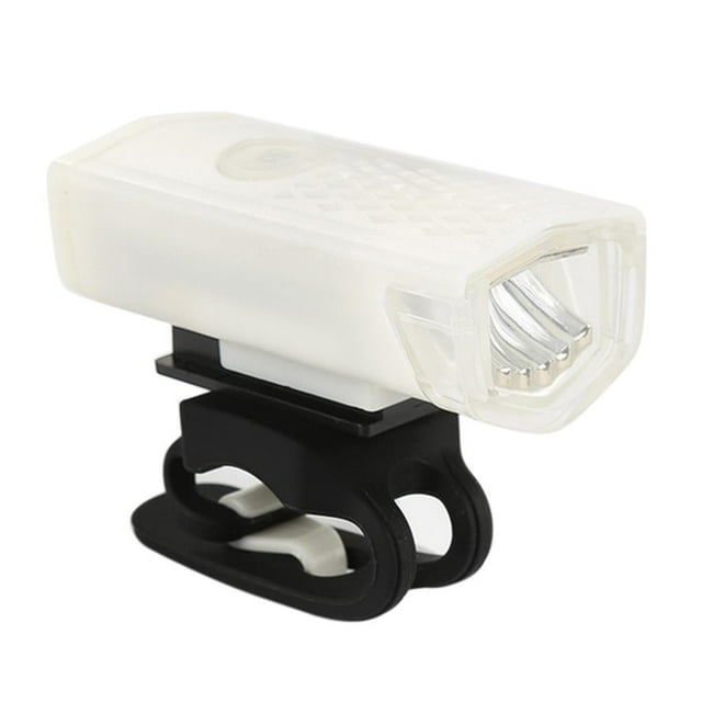 Lámpara de luz para bicicleta recargable por USB, resistente al agua, para ciclismo, scooter Blanco
