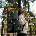 thumbnail image 6 of Ninja FrostVault Go 24-Can Backpack Soft Cooler with Cold Dry Zone Storage, Premium Heavy Duty Insulated Cooler, Keeps Ice For Hours, FF124CG Charcoal Gray, 6 of 8