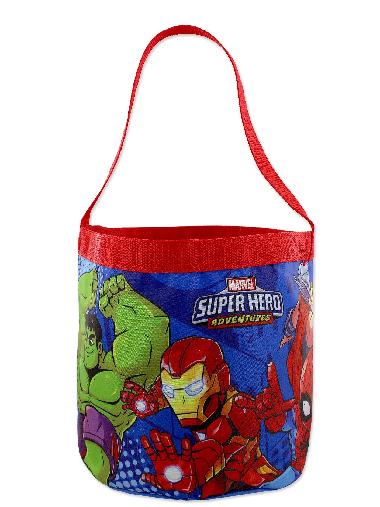 6 AVENGERS SUPER HERO PERSONALISED FOLD OVER CARD & BAG BIRTHDAY PARTY FAVOURS
