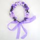thumbnail image 4 of Corona de flores con pulsera estilo boho para boda festival--Purple BANYUO Electrónica, 4 of 4