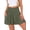 Army Green, variant on Shorts for Women Summer Casual High Smocked Waist Wide Leg Lounge Comfy Baggy Shorts 2026 Beach Vacation Clothes Floral Blue White X-Large