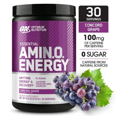 Optimum Nutrition, Essential Amino Energy, Powder, Concord Grape, 30 Servings
