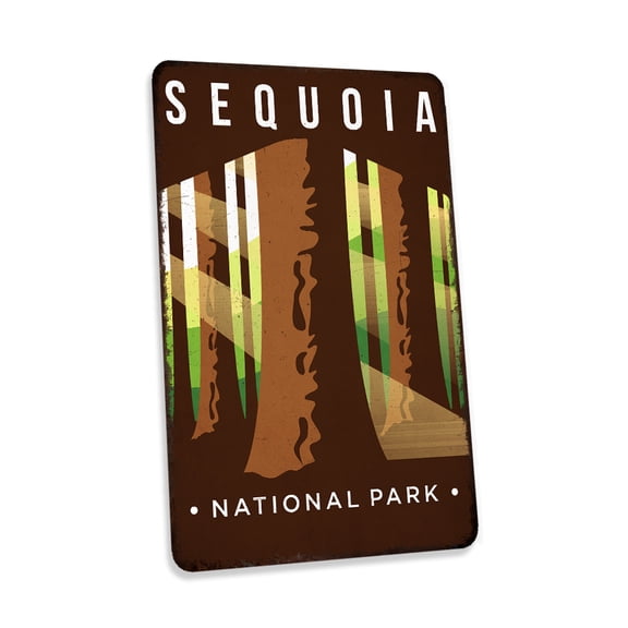 Sequoia National Park Sign Vintage Looking Decorative Signs Home Décor Gift 16x24 Matte 116240086038