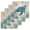 Blue Brown, variant on Teal Jellyfish Coastal Kitchen Dish Towels for Drying Dishes Set of 2, Vintage Summer Beach Nautical Waffle Weave Microfiber Hand Tea Bathroom Towels Quick Dry & Absorbent Towel 15.7x23.6