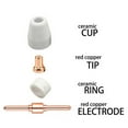 thumbnail image 2 of Antorcha cortadora de aire PT31 40 Kits sumibles 140 piezas Punta extendida y boquils para antorcha de corte / Macarena consumibles de corte por plasma, 2 of 8