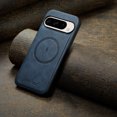 thumbnail image 3 of Allytechgroup Magnetic Case for Google Pixel 8, Compatible with Magsafe & Car Mount Slim Fit Premium PU Leather Durable Anti-Scratch Retro Phone Case for Women Men, Blue, 3 of 7