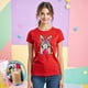 thumbnail image 3 of Playera de Mujer con Conejita Chic – Estampado Divertido y Colorido Color Rojo Talla Mediana Marca Emil SaEs, 3 of 4