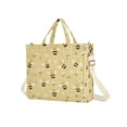 thumbnail image 7 of FORMRS Womens Corduroy Tote Bag Crossbody Shoulder Handbag with Pocket, Cute Bee Pattern, 7 of 7