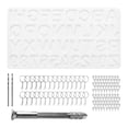 thumbnail image 4 of Llavero del alfabeto, fundición de resina epoxi con 100 puntas de tornillo, troquel de resina de silicona del alfabeto para manualidades de resina pro, 4 of 7