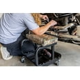 thumbnail image 6 of Mossy Oak Rolling Mechanic Stool with Tool Tray, 350 lb Capacity, Creeper, Padded, Camo print, 6 of 9