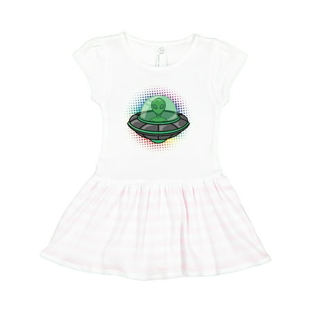 

Inktastic Spaceship Funny Alien Outer Space Gift Toddler Girl Dress