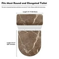 thumbnail image 5 of KUIFORTI Brown Marble Toilet Cover Lid Set 2 Pack Toilet Seat Covers for Bathroom Decor Toilet Tank Cover Replacement Toilet Lid Cover Elongated Toilet Seat Cover, 5 of 6