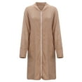 thumbnail image 5 of CAIXIA Womens Robes Winter Robe for Women Cozy Button Front Bathrobe Soft Loungewear, 5 of 9