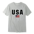thumbnail image 4 of mgoYE Patriotic Gifts for Men 4th Of July Mens American Flag Shirt USA Air Force Tshirts Patriotic 4th of July T-Shirt Memorial Day Tee Tops Grey-XL, 4 of 4