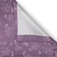 thumbnail image 4 of Ambesonne Floral Valance Pack of 2, Monochrome Lilac Flowers, 54"X12", Lilac and Pale Purple, 4 of 5