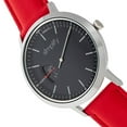 thumbnail image 3 of Simplify SIM6503 The 6500 Leather Band Watch for Unisex, Red & Black, 3 of 3