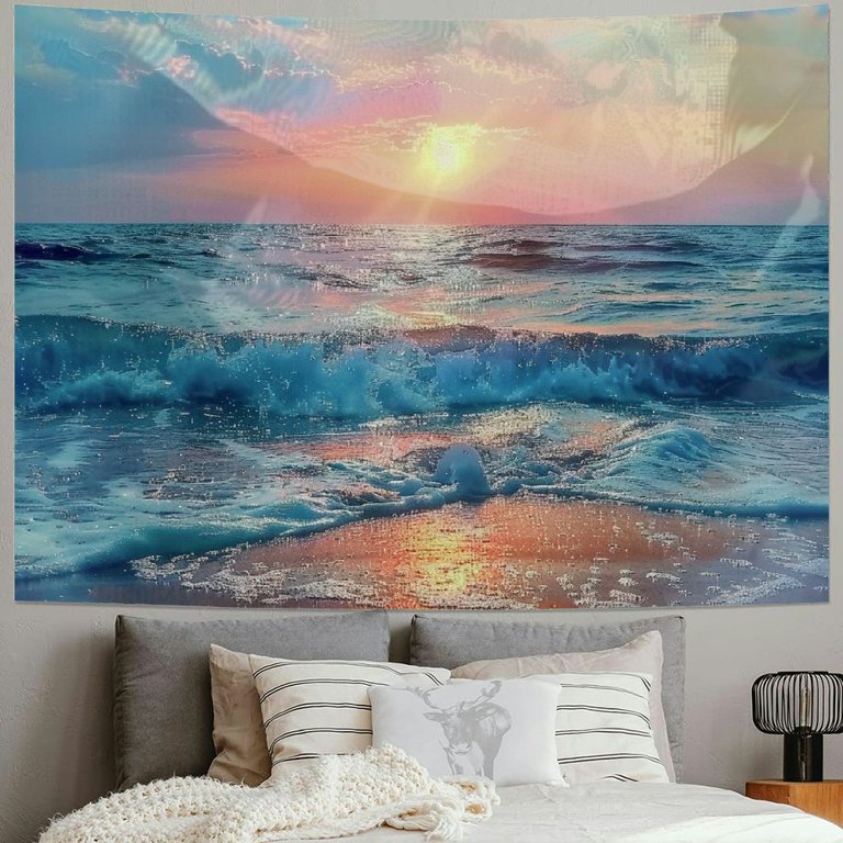 Ambesonne Coastal Tapestry – Mizen Head Ireland Cliffs Scenery, Large Wall Hanging 80x60