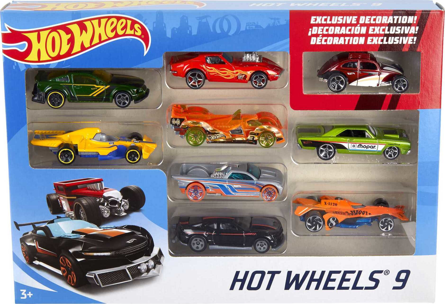 Hot Wheels Gift Set of 9 Toy Cars or Trucks in 1:64 Scale (Styles May Vary) - image 6 of 7