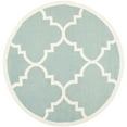 thumbnail image 4 of SAFAVIEH Dhurries Tobias Geometric Area Rug, Light Blue/Ivory, 3' x 5', 4 of 10