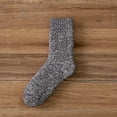 thumbnail image 1 of TIMIFIS Mens Fuzzy Slipper Socks Warm Thick Heavy Fleece Lined Mid Tube Socks Daily Solid Color Cozy Crew Sock, 1 of 1