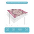 thumbnail image 5 of Boho Pink Full Size Down Alternative Comforter,Lightweight Comforter Quilt Bedding Set with Pillow Shams Middle Century Boho Geometric Abstract Southwestern Bed Comforter Duvet Insert 78"x90", 5 of 7