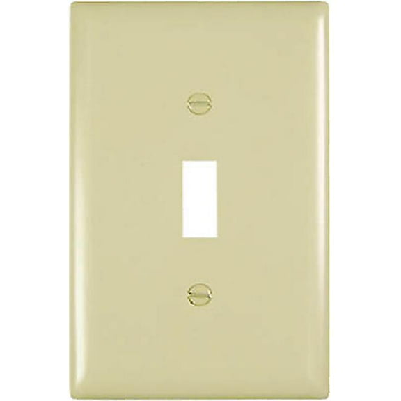 TPJ1ICC70 Nylon Wall Plate, 1 Gang, Ivory