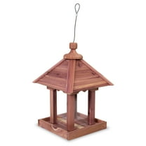 Pennington Red Cedar Jr. Pavilion Wild Bird Hopper Feeder, 2.5 lb. Capacity, 13.75 Inch Tall