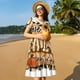 thumbnail image 4 of Balery I Love Fall Most Of All Vestidos sueltos de manga corta para mujer, vestidos de verano 2025, vestidos casuales de corte A con vuelo., 4 of 6