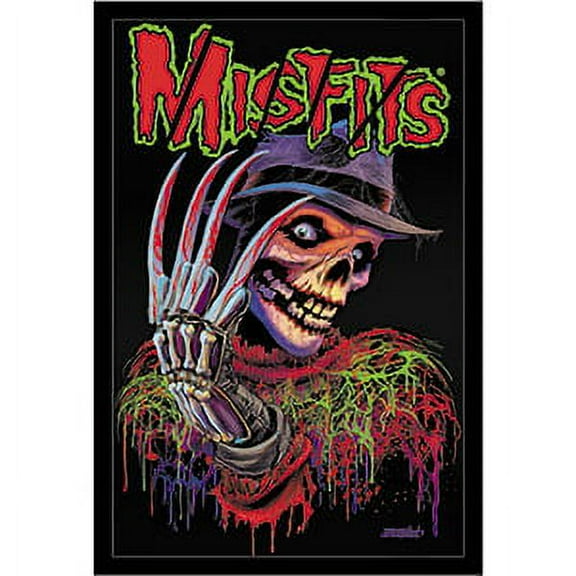 Misfits Nightmare, Officially Licensed, Iron-On / Sew-On, Embroidered PATCH - 2.7" x 4"