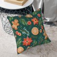 thumbnail image 6 of Square Throw Pillow Covers with Core, Cute Christmas Cookie Graffiti Pillows for Sofa Beds, 20"x20", 6 of 9