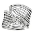 thumbnail image 3 of High polished (no plating) Stainless Steel Ring with No Stone for Women Minimalist Theme No Stone Stone Color Style TK153 Size 9, 3 of 4