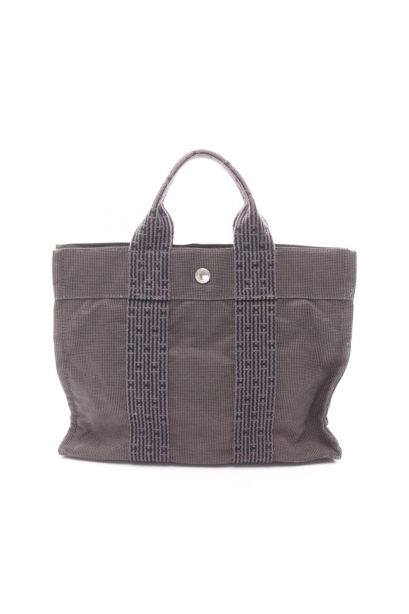 Pre-Owned Hermes Herline PM Tote Bag Handbag Canvas Women's Gray