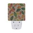 thumbnail image 5 of Yayeee LED Plug in Night Light for The Home with Auto Dusk to Dawn Light Sensors, 2 Pack, Green Retro Autumn Leaves, 5 of 6